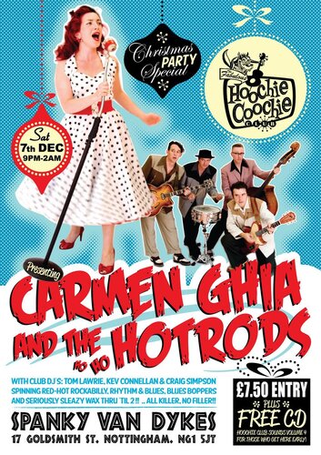 hoochie coochie club (nottingham) presents carmen ghia & the hotrods