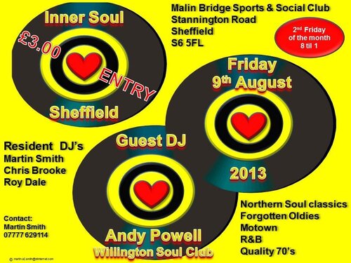 inner soul sheffield friday 9th august