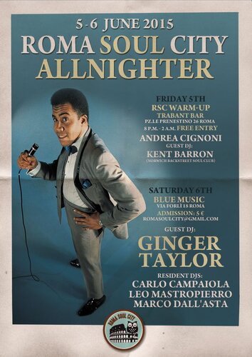 roma soul city allnighter 5/6 june 2015