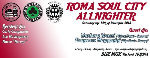 roma soul city allnighter sat the 14th of dec 2013