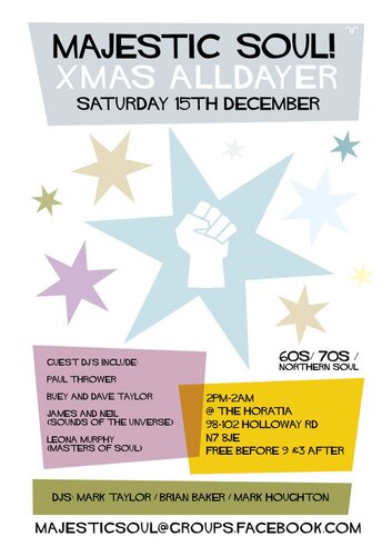 majestic soul xmas all dayer