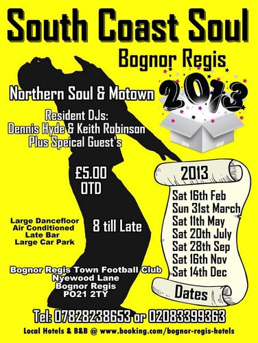 bognor soul flyer 2013