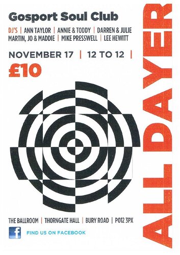 gosport soul club, all - dayer 17th nov 2012