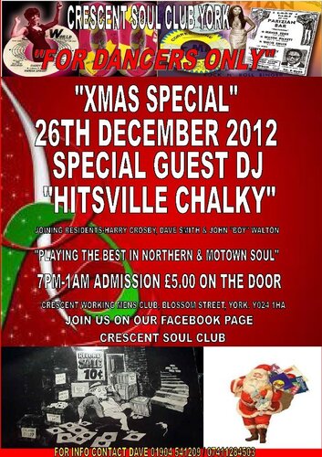 crescent soul club, york ......xmas special