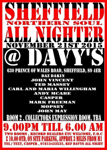 davy's all nighter 21st november 2015