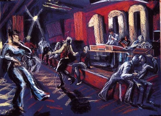 the 6t's allnighter, 100 club, london. drawn 'live' 2006