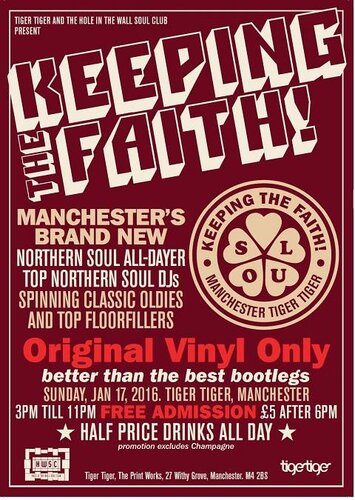 keeping the faith alldayer tiger tiger manchester sunday jan 17th 2016