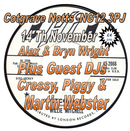 driving beat northern soul... 5 dj line-up - cotgrave notts