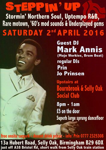 steppin' up - april 2 - guest dj mark annis