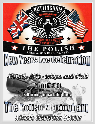 nye @ the polish notts 31st december 2016