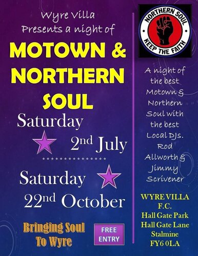 soul at wyre villa fc,stalmine,over wyre,nr blackpool