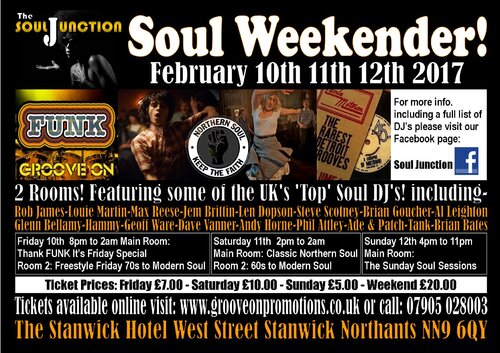 soul weekender, stanwick hotel, northants