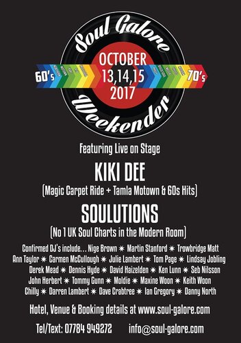 soul galore northern & modern soul weekender october 2017