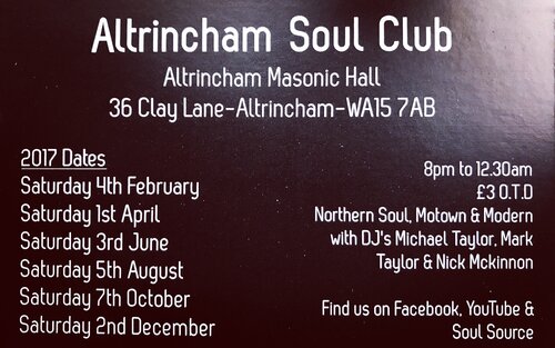 altrincham soul club 2017