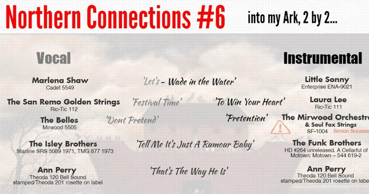 More information about "Northern Soul Connections #6 - into my ark 2 x 2"