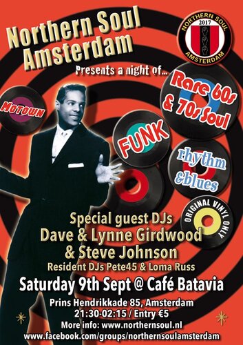 northern soul amsterdam: 9th sept 2017