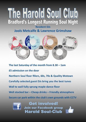 The Harold Soul Club - Saturday 30th Sept