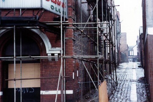 Side of Wigan Casino Leading to Millgate 1982.jpg