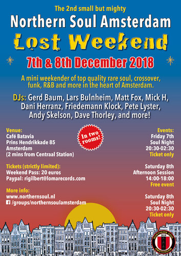 Northern Soul Amsterdam Weekender 2018