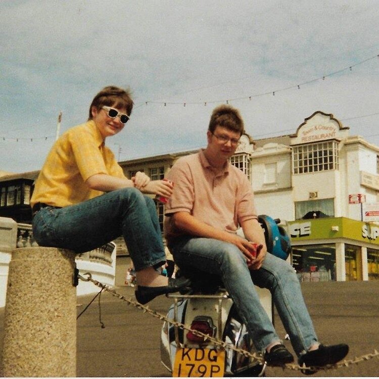 Prin and me  - Blackpool mod rally 1991.jpg