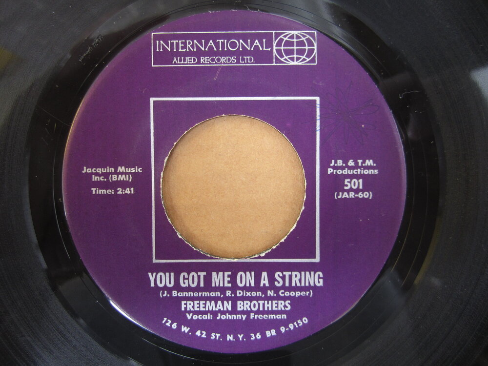 Freeman Brothers - you got me on a string INTERNATIONAL ALLIED.JPG