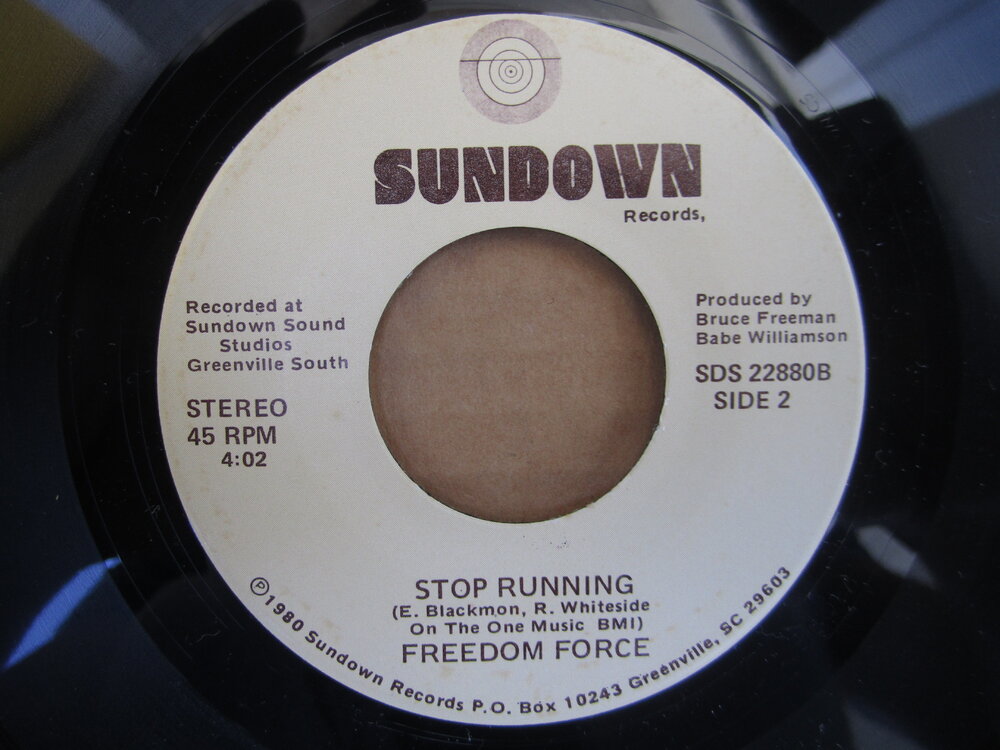 soul Freedom Force   stop running SUNDOWN