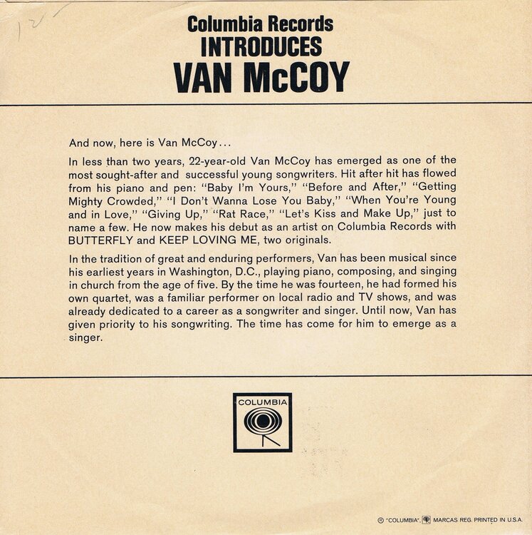 soul van mccoy columbia introduces promo slv b