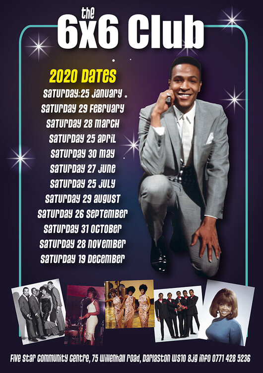 soul 6x6 Motown Dates 2020