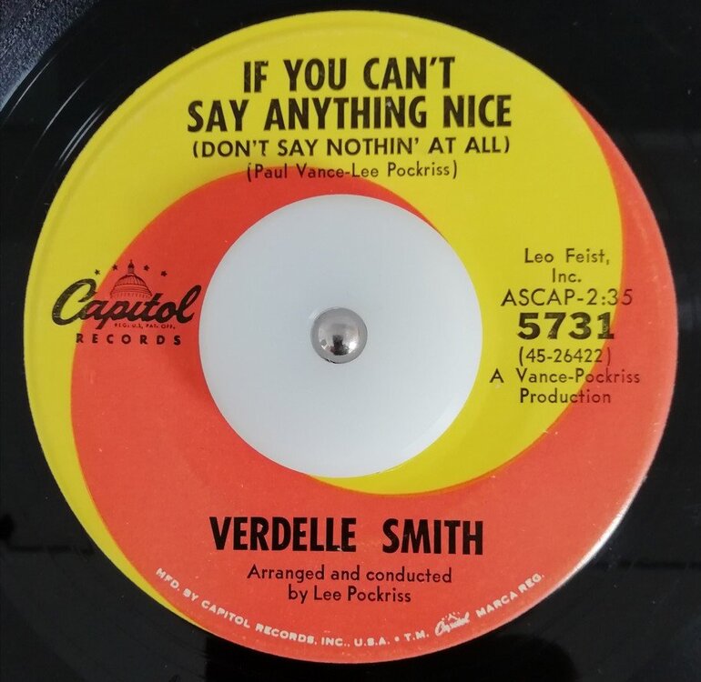 soul Verdelle Smith   If you can´t say anything nice