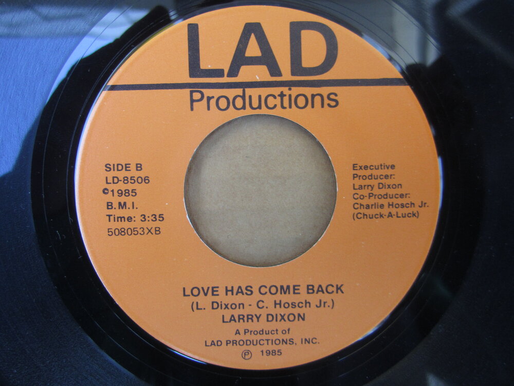 soul Larry Dixon   love has come back LAD PRODUCTIONS