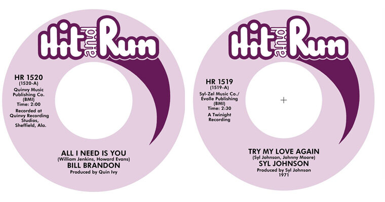 More information about "Hit and Run - New 45s from Syl Johnson & Bill Brandon"