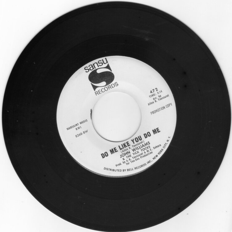 John Williams & The Tic Tocks - Do Me Like  - £30.jpg