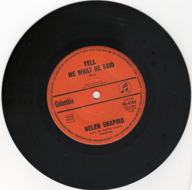 Helen Shapiro - Tell Me What He Said  _£15.jpg