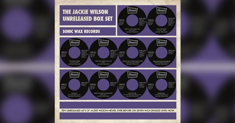 Jackie Wilson Limited Edition 10 Record  Box Set On Sale Now magazine cover