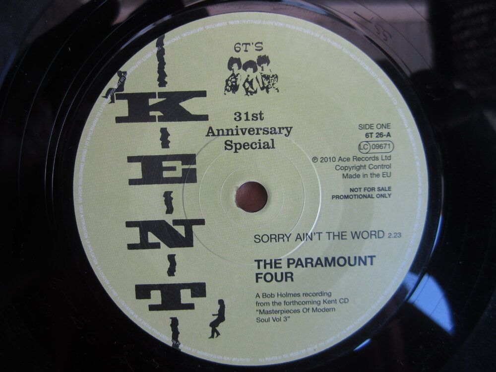 Paramount Four - sorry ain't the word KENT.JPG