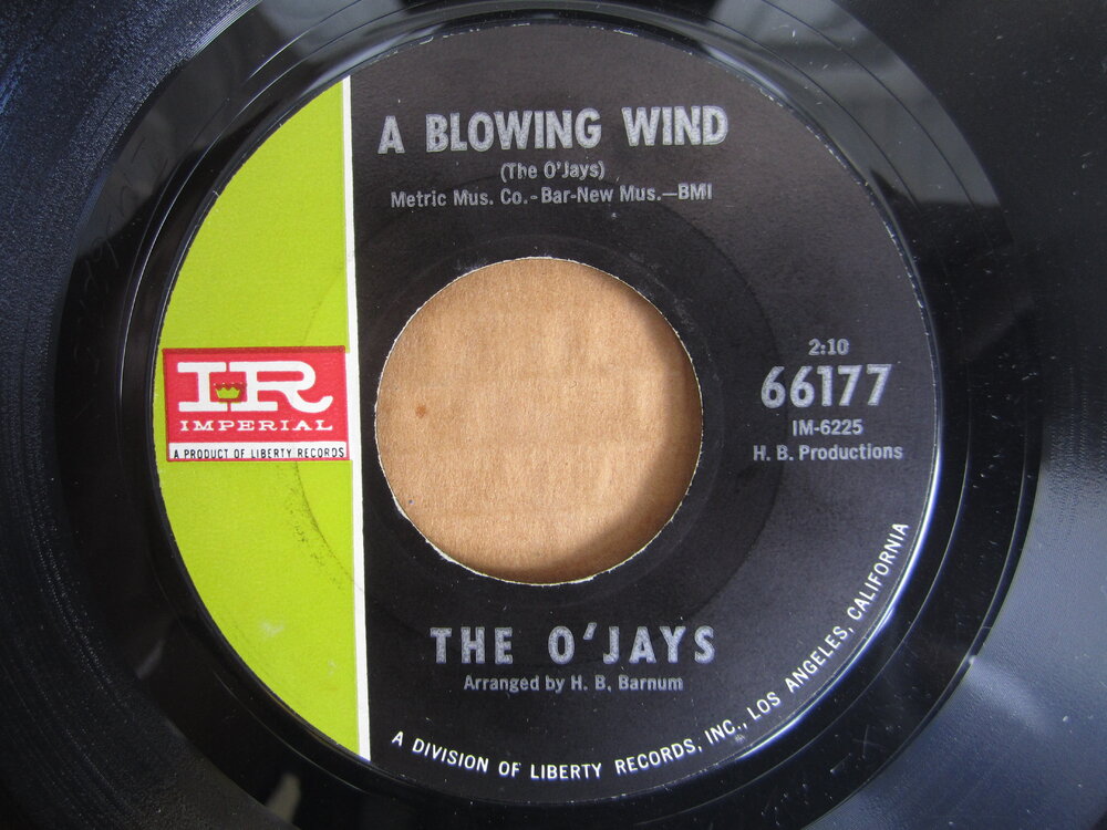 O'Jays - a blowing wind IMPERIAL.JPG