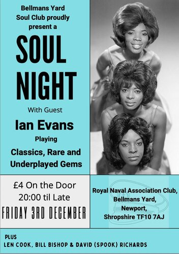 BELLMANS Yard Soul Club, Newport - FRI 3rd DECEMBER