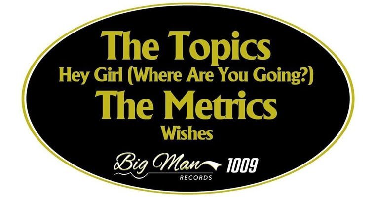 New Release News From Big Man Records - The Topics / The Metrics BMR 1009 magazine cover