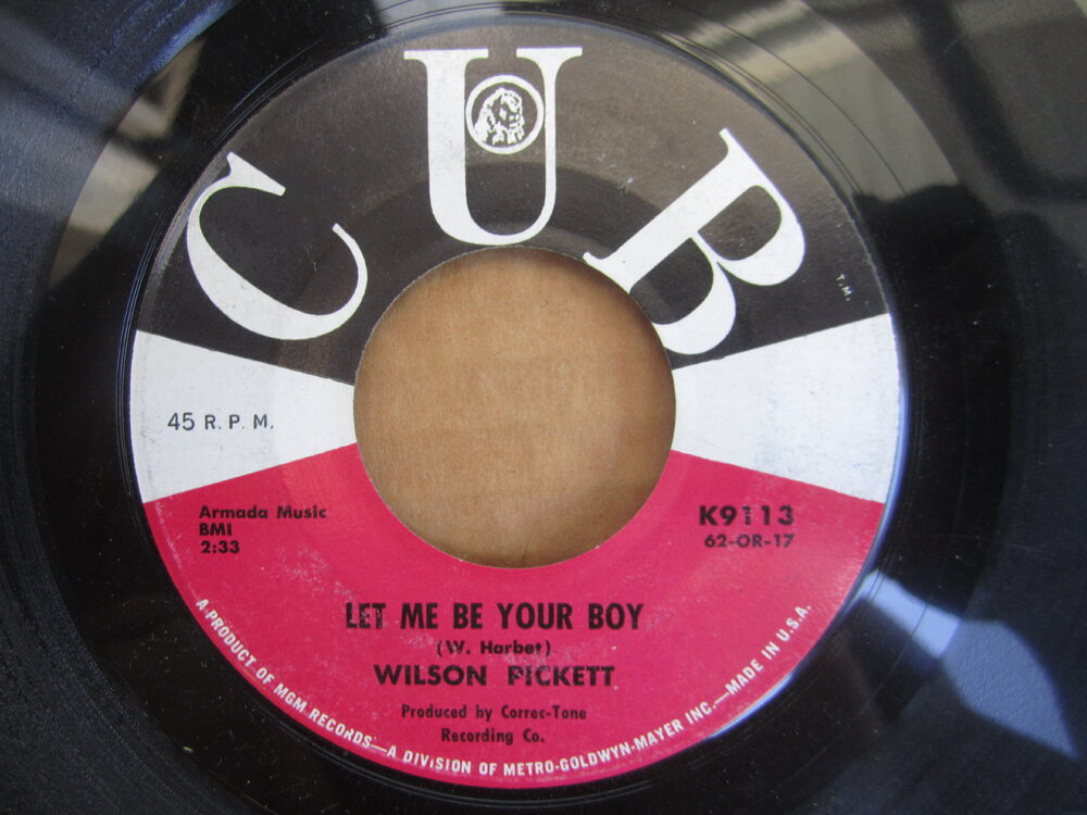 Wilson Pickett - let me be your boy CUB.JPG