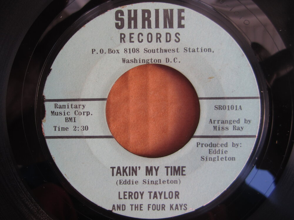 Leroy Taylor - takin' my time SHRINE.JPG