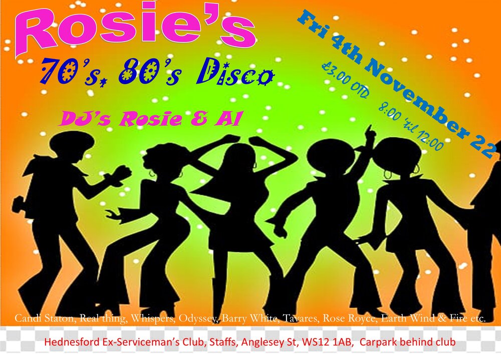 6 Rosies 70's disco poster Fri 4 Nov 22.jpg