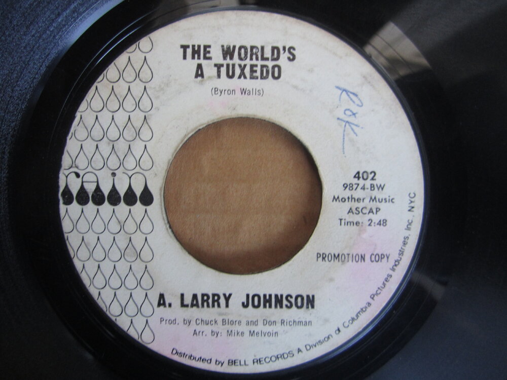 A. Larry Johnson - the world's a tuxedo RAIN.JPG