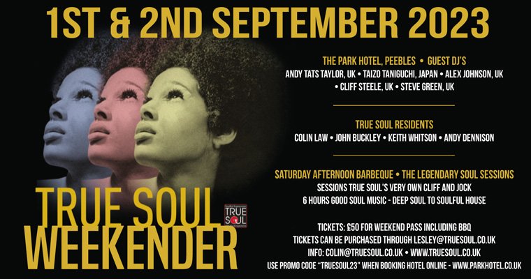 More information about "True Soul Scottish Rare Soul Weekender 2023"