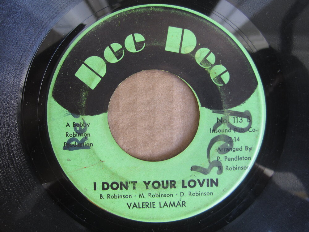 Valerie Lamar - i don't want lovin DEE DEE.JPG