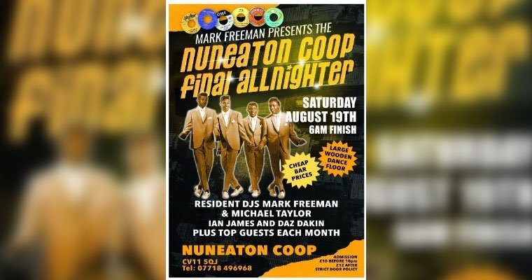 The last allnight session at Nuneaton Coop Ballroom - Saturday August 19th magazine cover