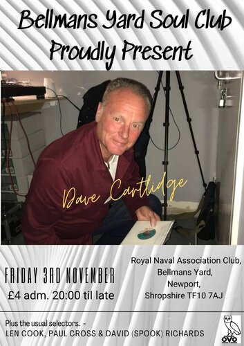 Bellmans Yard Soul Club, Newport - FRI 3rd NOVEMBER