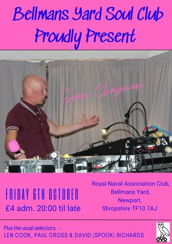 BELLMANS YARD SOUL CLUB  - Newport - Friday 6TH OCTOBER