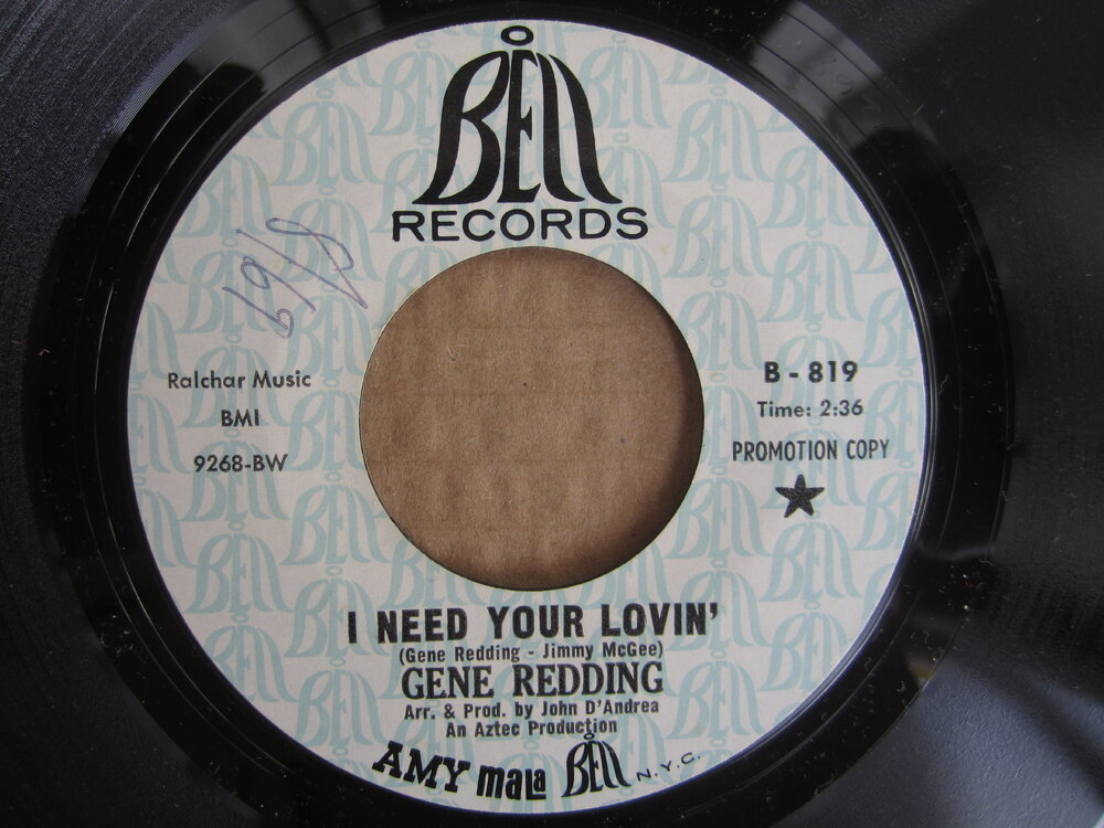 Gene Redding - i need your love BELL.JPG