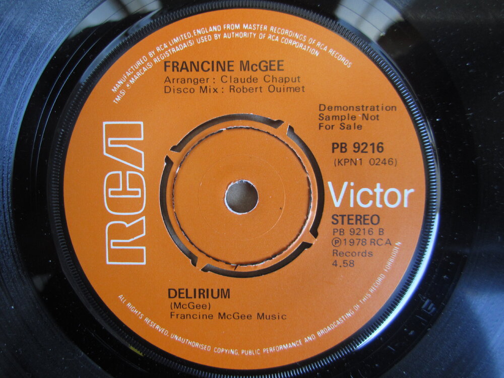 Francine McGee - delirium RCA VICTOR.JPG