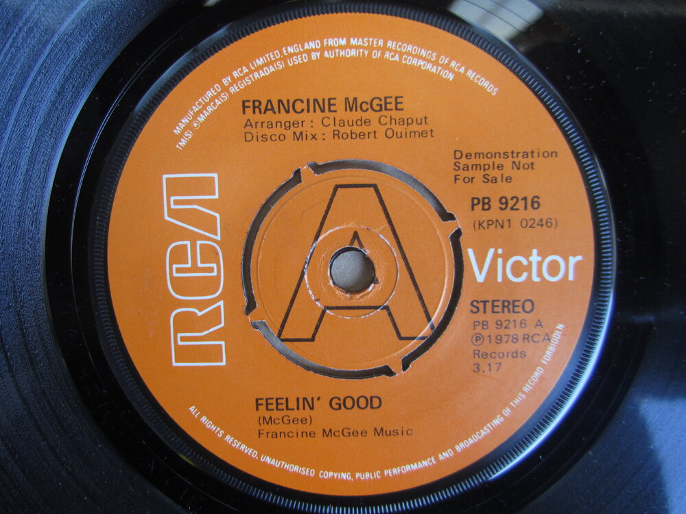 Francine McGee - feelin' good RCA VICTOR.JPG